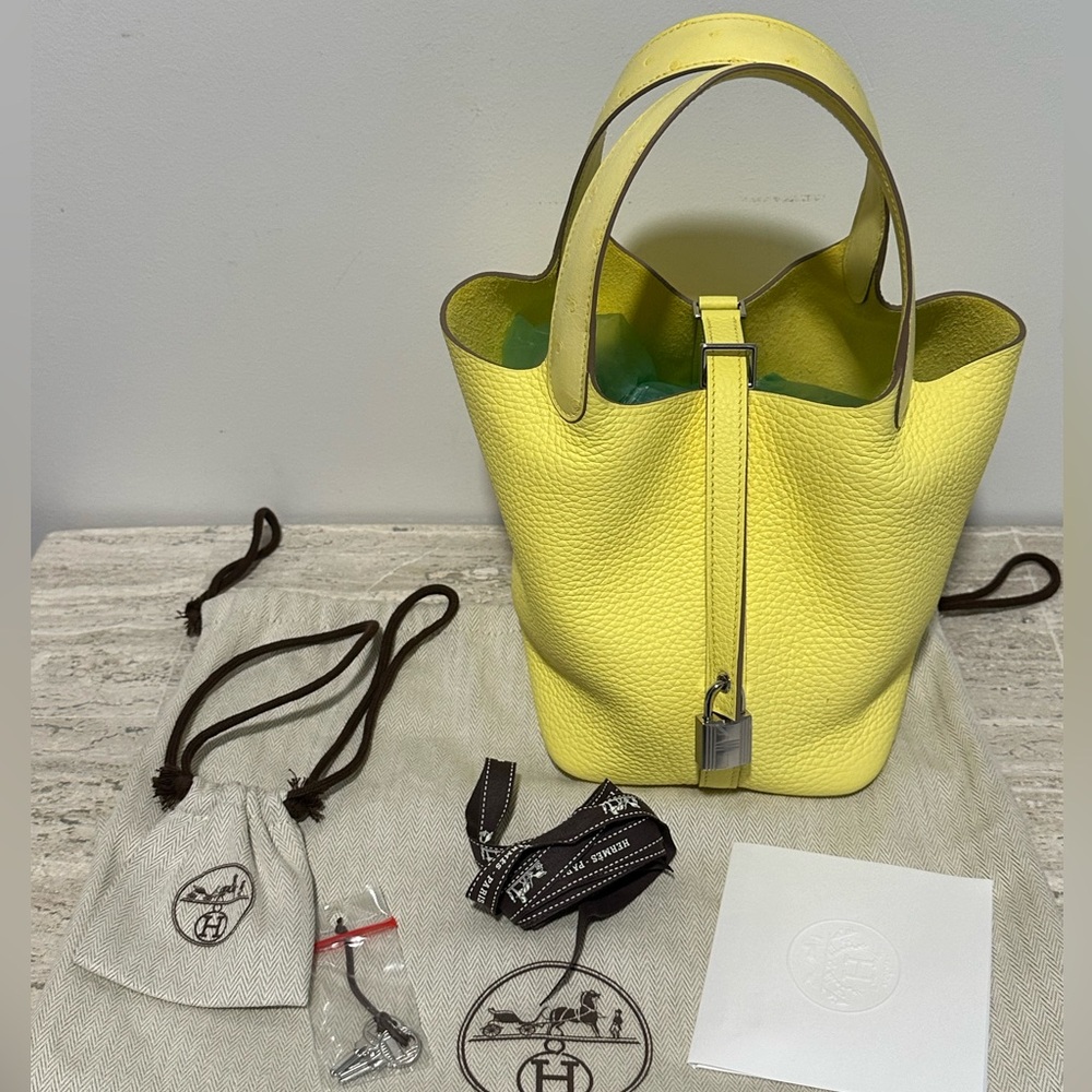 ‼️ SOLD ‼️ Hermes Picotin 18 Touch Limoncello